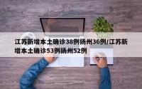 江苏新增本土确诊38例扬州36例/江苏新增本土确诊53例扬州52例