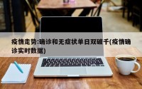 疫情走势:确诊和无症状单日双破千(疫情确诊实时数据)