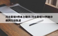 河北新增9例本土确诊/河北新增90例确诊病例行动轨迹
